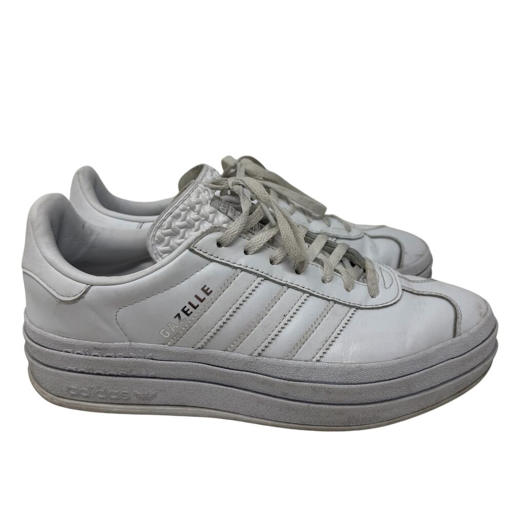 Adidas Gazelle Bold ''Triple White'' Sneaker Womens Size